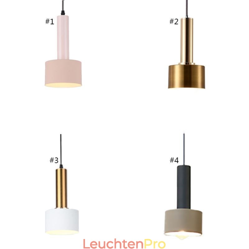 Moderne einfache Pendelleuchte Zylinderform Lampe Aluminium Beleuchtung Licht
