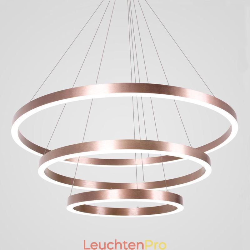 Pendelleuchte Zeichnung Handwerk 3 Ringe Lampe 80+60+40cm