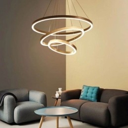 Pendelleuchte Zeichnung Handwerk 3 Ringe Lampe 80+60+40cm