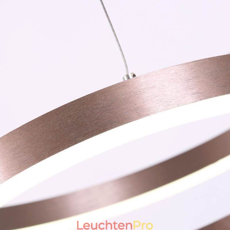 Pendelleuchte Zeichnung Handwerk 3 Ringe Lampe 80+60+40cm