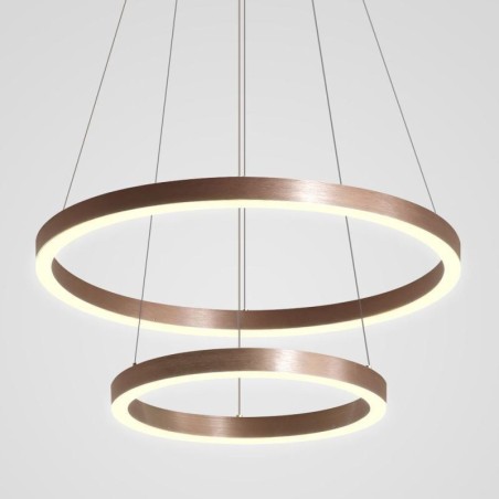 Pendelleuchte Zeichnung Handwerk 2 Ringe Lampe 60+40cm Pendelleuchte Zeichnung Handwerk 2 Ringe Lampe 60+40cm
