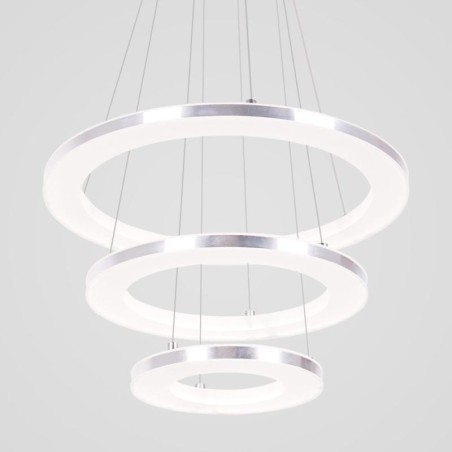 Moderne Pendelleuchte Acryl 3 Ringe Lampe 40+30+20cm Moderne Pendelleuchte Acryl 3 Ringe Lampe 40+30+20cm