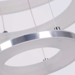 Moderne Pendelleuchte Acryl 3 Ringe Lampe 40+30+20cm