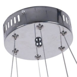 Moderne Pendelleuchte Acryl 2 Ringe Lampe 40+20cm