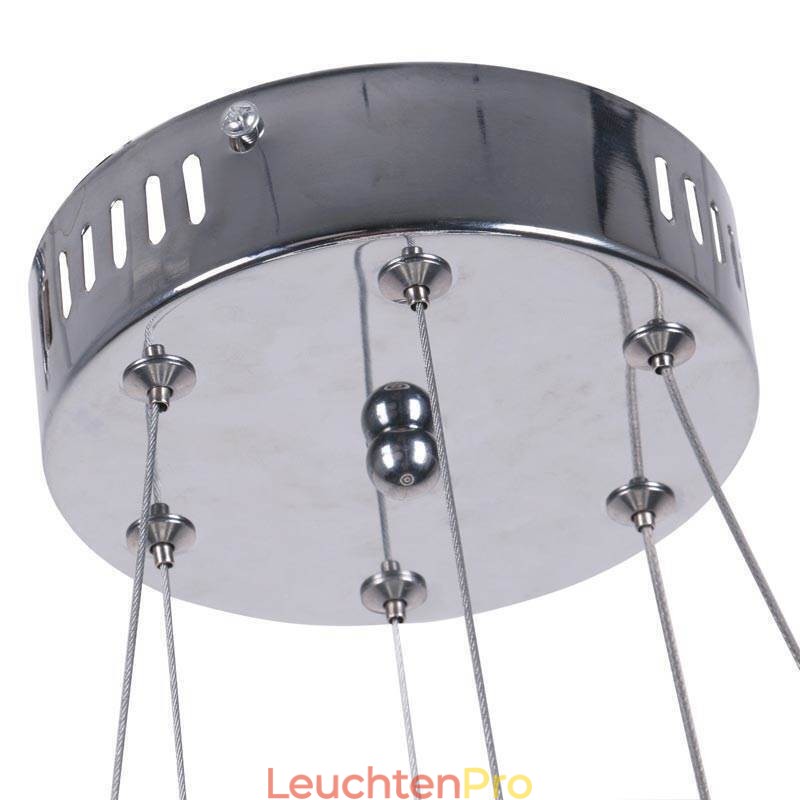 Moderne Pendelleuchte Acryl 2 Ringe Lampe 40+20cm