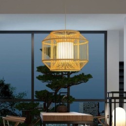 Laterne Bambus Pendelleuchte Kreative japanische Pendelleuchte