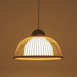 Moderne einfache nach unten Pendelleuchte spezielle Bambus Pendelleuchte Nachttischbeleuchtung