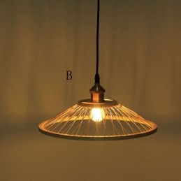 Kuppel-Bambus-Pendelleuchte, handgewebte Pendelleuchte
