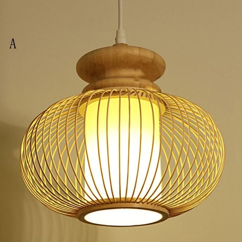 Nordische exquisite Bambus-Pendelleuchte