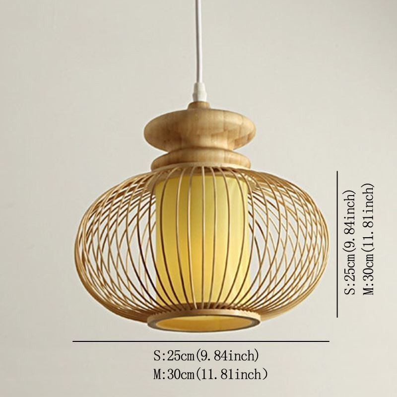 Nordische exquisite Bambus-Pendelleuchte