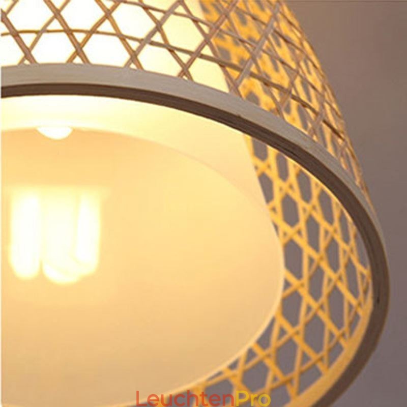 Visual Comfort Dome Bambus-Pendelleuchte