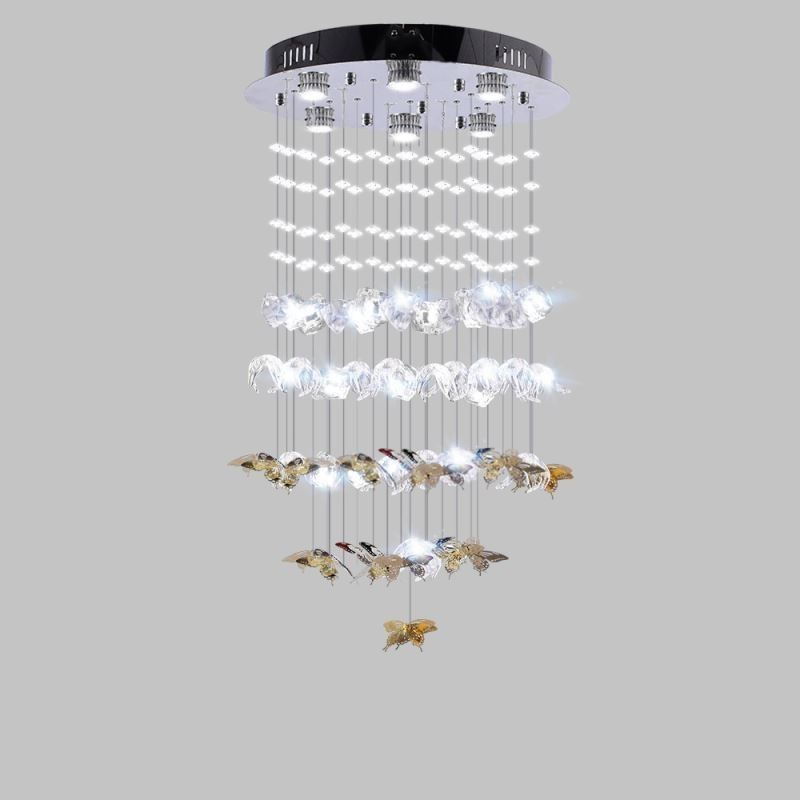 Nordische Pendelleuchte Kreative Schmetterlingsglas-Pendelleuchte