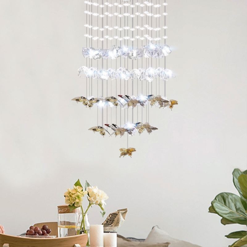 Nordische Pendelleuchte Kreative Schmetterlingsglas-Pendelleuchte