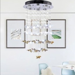 Nordische Pendelleuchte Kreative Schmetterlingsglas-Pendelleuchte