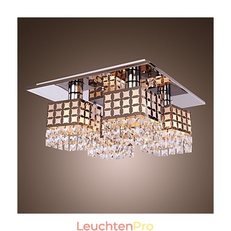 Kronleuchter Modern Kristall Edelstahl Wohnzimmer 4 Lichter Kronleuchter Modern Kristall Edelstahl Wohnzimmer 4 Lichter