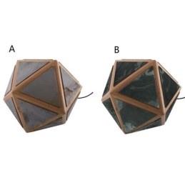 Geometrische Pendelleuchte in Rautenform, durchscheinendes 3D-Design