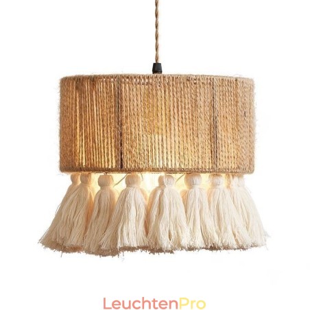 Hanfseil Pendelleuchte Retro Dekoration Deckenleuchte Quaste Lampenschirm Hanfseil Pendelleuchte Retro Dekoration Deckenleuchte Quaste Lampenschirm