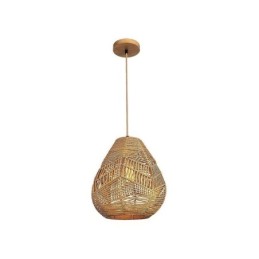 Nordische Retro Deckenleuchte Naturpapier Seil handgewebt Lampenschirm