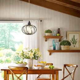 Retro Country Deckenleuchte Hanfseil Eisen Nachttisch Pendelleuchte mit Stecker