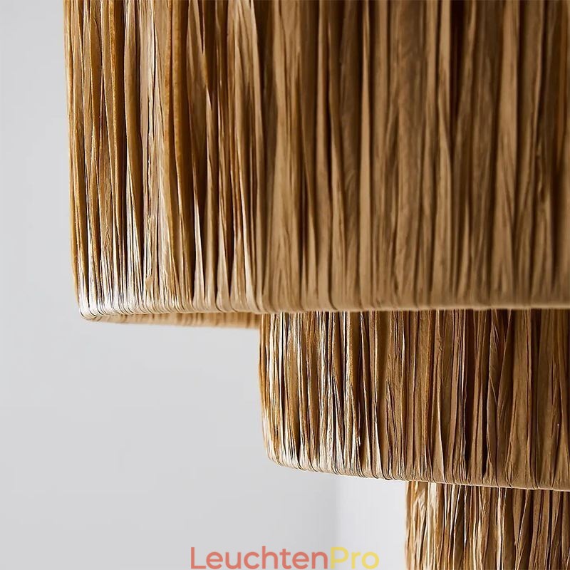 Country Retro Pendelleuchte Mehrschichtiges Papierseil Lampenschirm Deckenleuchte