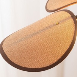 Nordische Pendelleuchte Wabi Sabi Stil Stoff Lampenschirm Dekorative Deckenleuchte