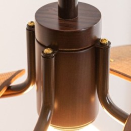 Nordische Pendelleuchte Wabi Sabi Stil Stoff Lampenschirm Dekorative Deckenleuchte