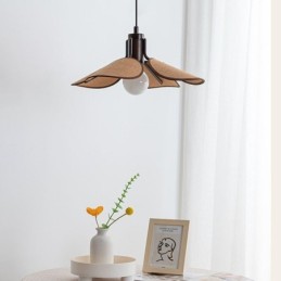 Nordische Pendelleuchte Wabi Sabi Stil Stoff Lampenschirm Dekorative Deckenleuchte