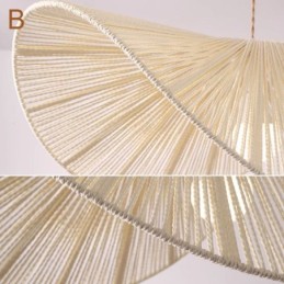 Retro Pendelleuchte Kreative Wabi Sabi Strohhut Hanfseil Deckenleuchte