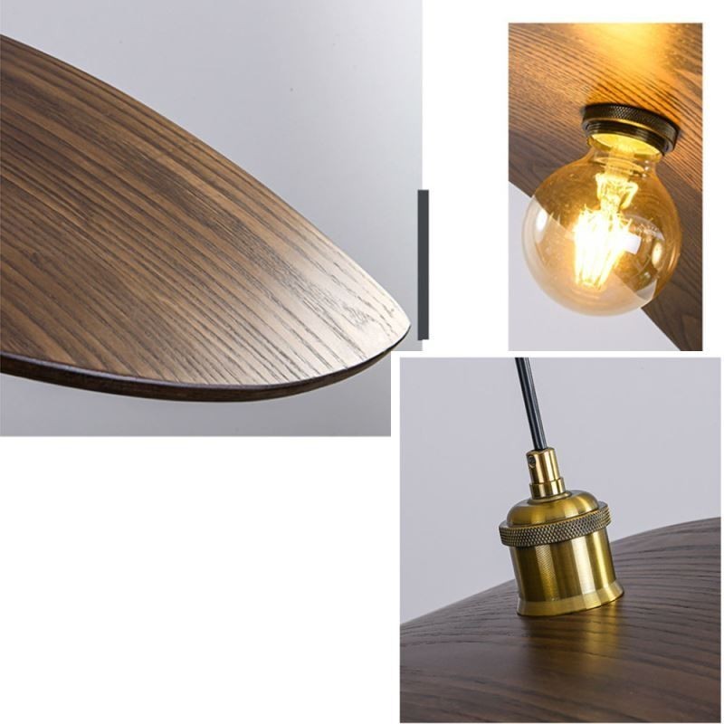 Massivholz Pendelleuchte Kreative Retro Deckenleuchte