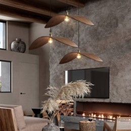 Massivholz Pendelleuchte Kreative Retro Deckenleuchte