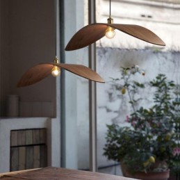 Massivholz Pendelleuchte Kreative Retro Deckenleuchte
