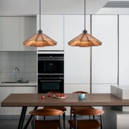 Retro Pendelleuchte Kreative Holz Deckenleuchte