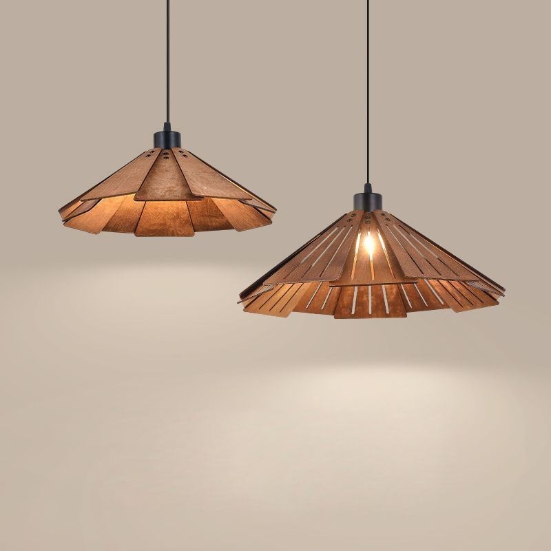 Retro Pendelleuchte Kreative Holz Deckenleuchte