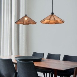 Retro Pendelleuchte Kreative Holz Deckenleuchte