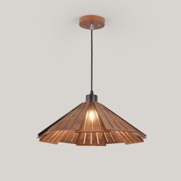 Retro Pendelleuchte Kreative Holz Deckenleuchte