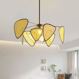 Pendelleuchte Natürliche einfache handgewebte Deckenlampe