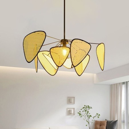 Pendelleuchte Natürliche einfache handgewebte Deckenlampe Pendelleuchte Natürliche einfache handgewebte Deckenlampe