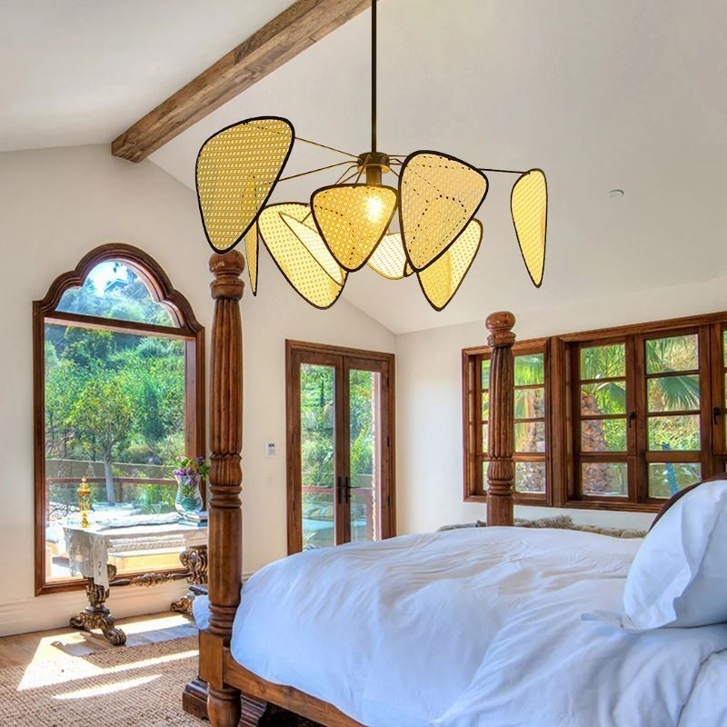 Pendelleuchte Natürliche einfache handgewebte Deckenlampe
