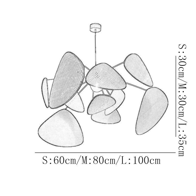 Pendelleuchte Natürliche einfache handgewebte Deckenlampe