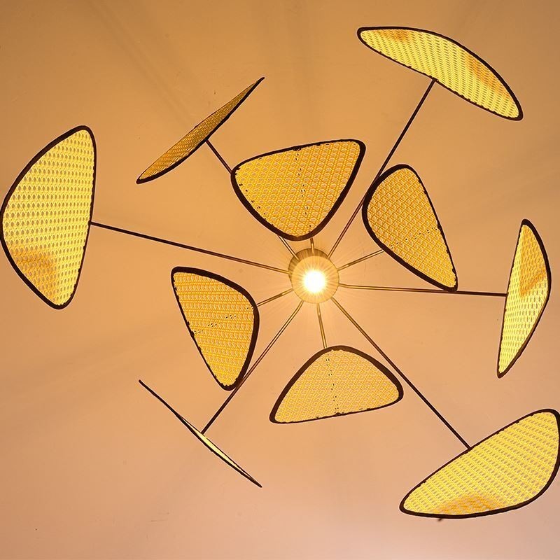 Pendelleuchte Natürliche einfache handgewebte Deckenlampe