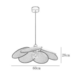 Pendelleuchte Natürliche einfache handgewebte Lampe