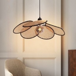 Pendelleuchte Natürliche einfache handgewebte Lampe