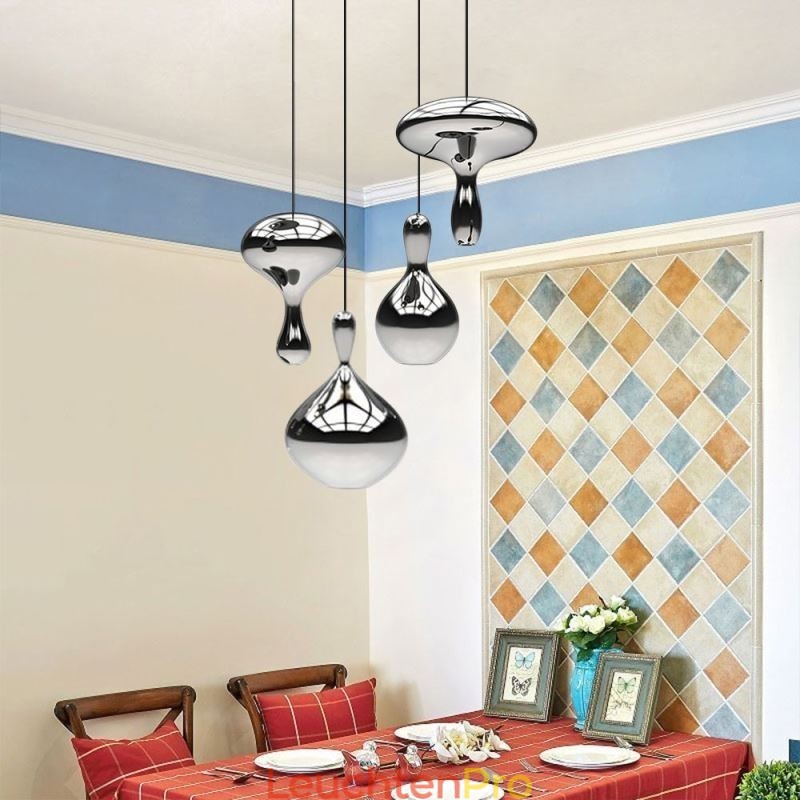 Kreative Pendelleuchte Moderne einfache galvanisierte Glas kleine Deckenleuchte