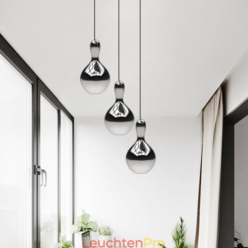 Kreative Pendelleuchte Moderne einfache galvanisierte Glas kleine Deckenleuchte