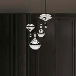 Kreative Pendelleuchte Moderne einfache galvanisierte Glas kleine Deckenleuchte