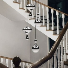 Kreative Pendelleuchte Moderne einfache galvanisierte Glas kleine Deckenleuchte