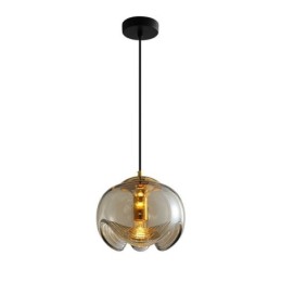 Staubblatt Glas Pendelleuchte Moderne minimalistische Schmiedeeisen Deckenleuchte