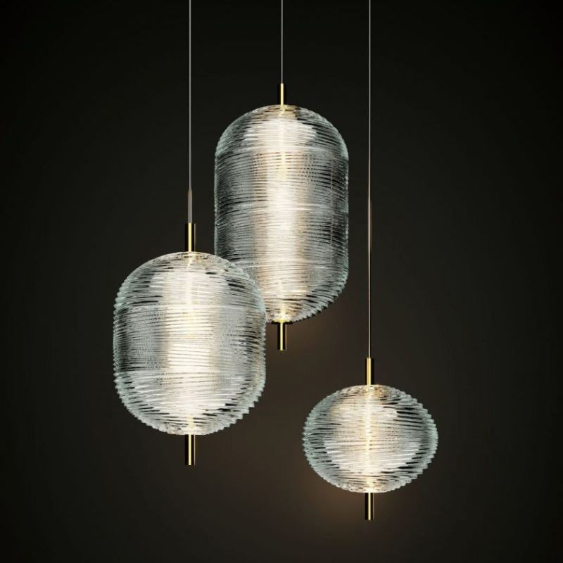 Water Ripple Pendelleuchte Moderne minimalistische Schmiedeeisen Deckenleuchte