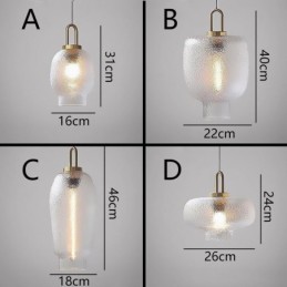 Milchglas Pendelleuchte Moderne minimalistische Schmiedeeisen Deckenleuchte