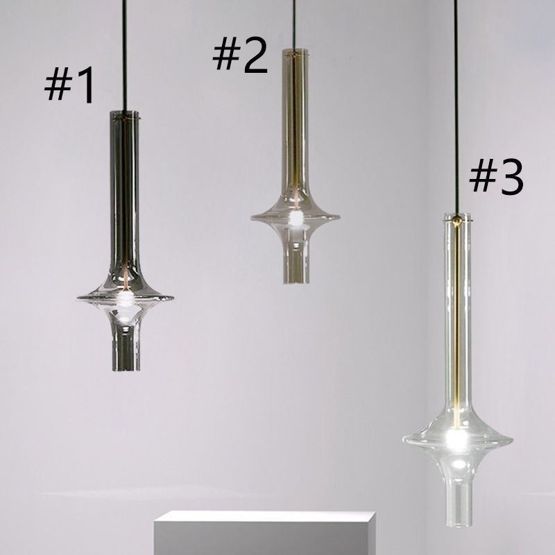 Glasröhre Pendelleuchte Moderne minimalistische Schmiedeeisen Deckenleuchte